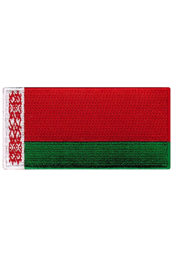 Belarus Flag Embroidered Iron-on Patch
