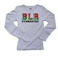 thumbnail image 1 of Belarus Gymnastics - Olympic Games - Rio - Flag Women's Long Sleeve Grey T-Shirt, 1 of 2
