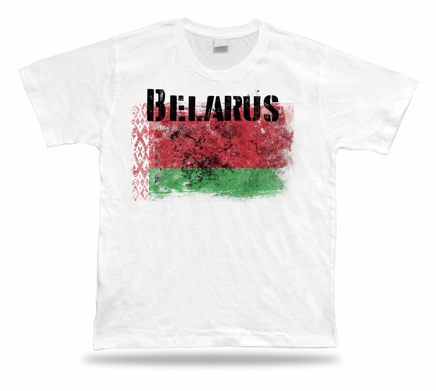 Belarus flag Tshirt T-shirt Tee top city map landlocked ornamental ...