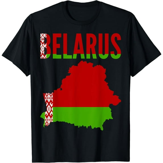 Belarusian - Belarus Country Map Flag T-Shirt