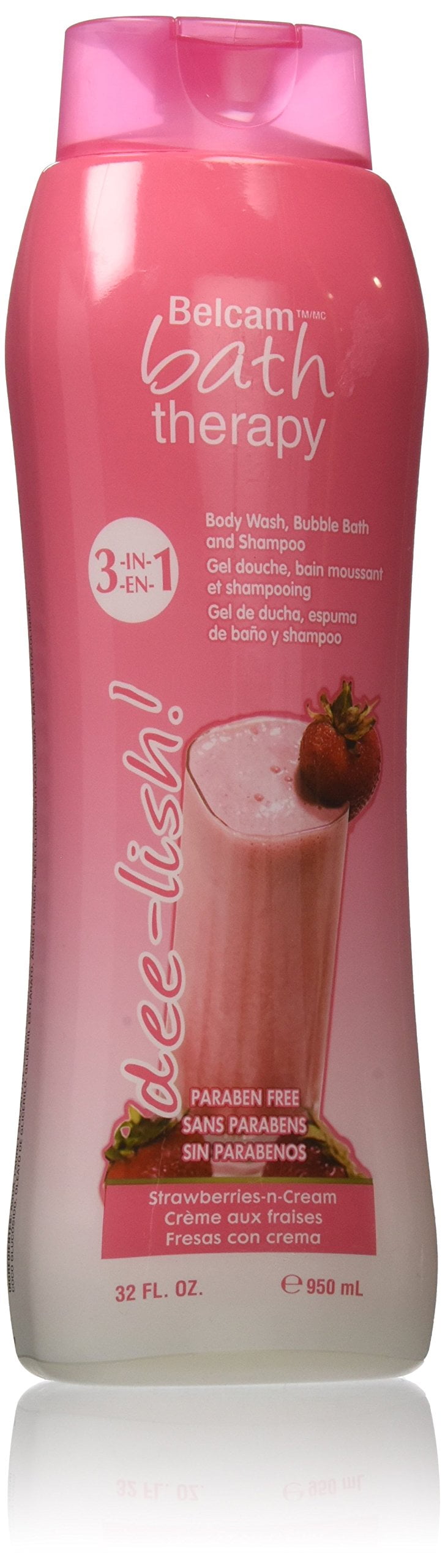 Belcam Bath Therapy 3 MGF3 in 1 Body Wash, Bubble Bath and Shampoo