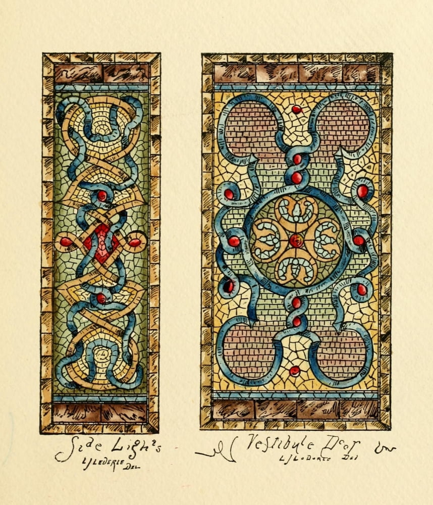 Belcher Mosaic Glass 1886 1 Canvas Art - LJ Lederle (24 x 36)