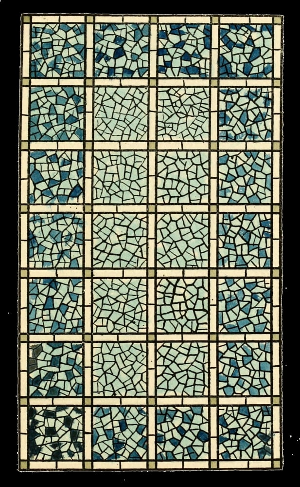 Belcher Mosaic Glass 1886 1 Canvas Art - Wm H Day (18 x 24)