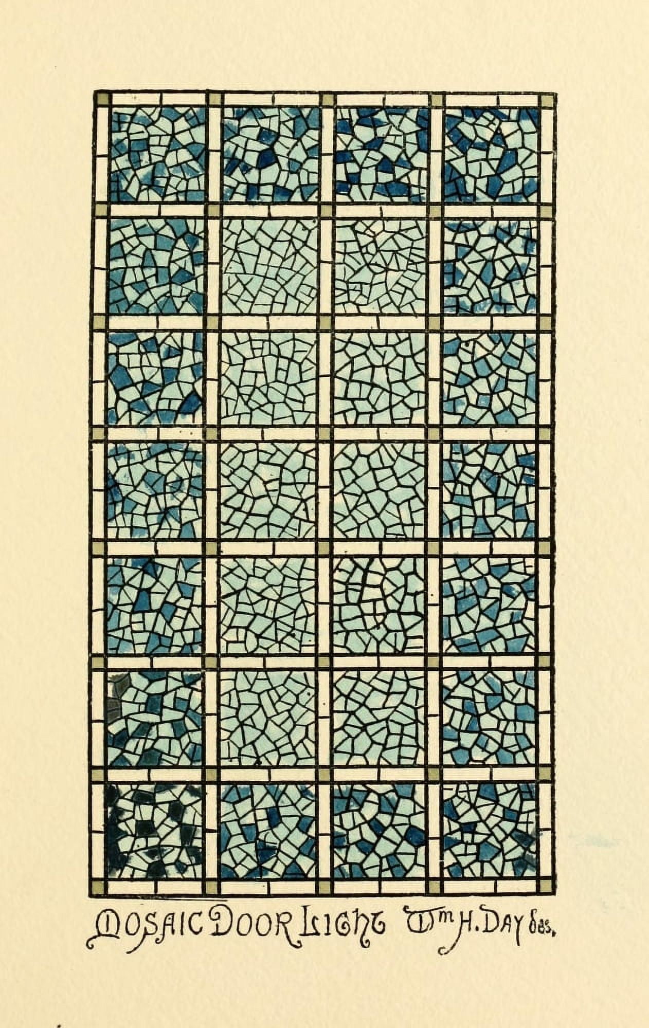 Belcher Mosaic Glass 1886 1 Canvas Art - Wm H Day (24 x 36)