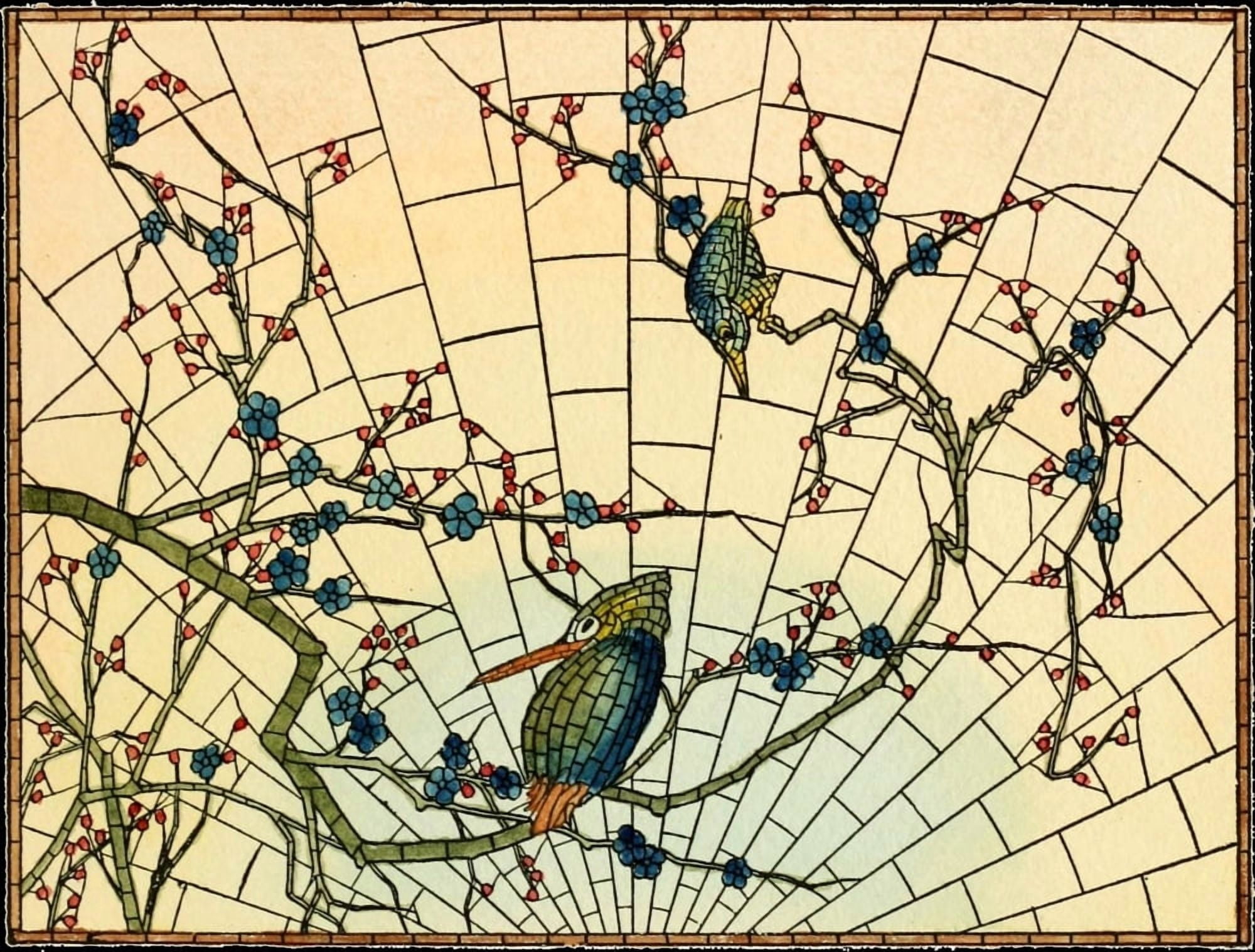 Belcher Mosaic Glass 1886 10 Canvas Art - Wm H Day (18 x 24)