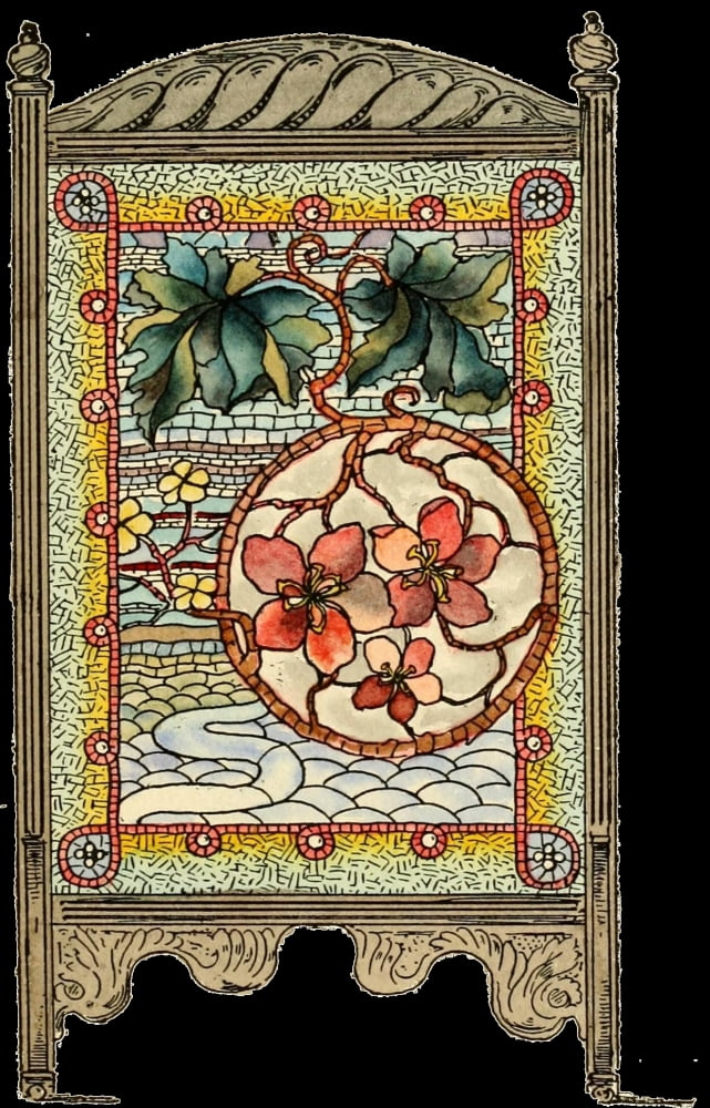 Belcher Mosaic Glass 1886 11 Canvas Art - Alfred Pilgrim (24 x 36)