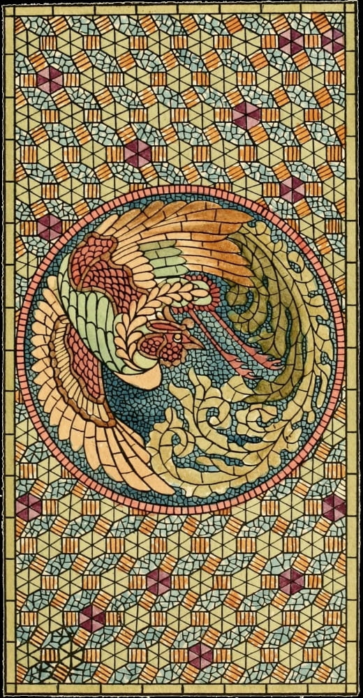 Belcher Mosaic Glass 1886 11 Canvas Art - Wm H Day (18 x 24)