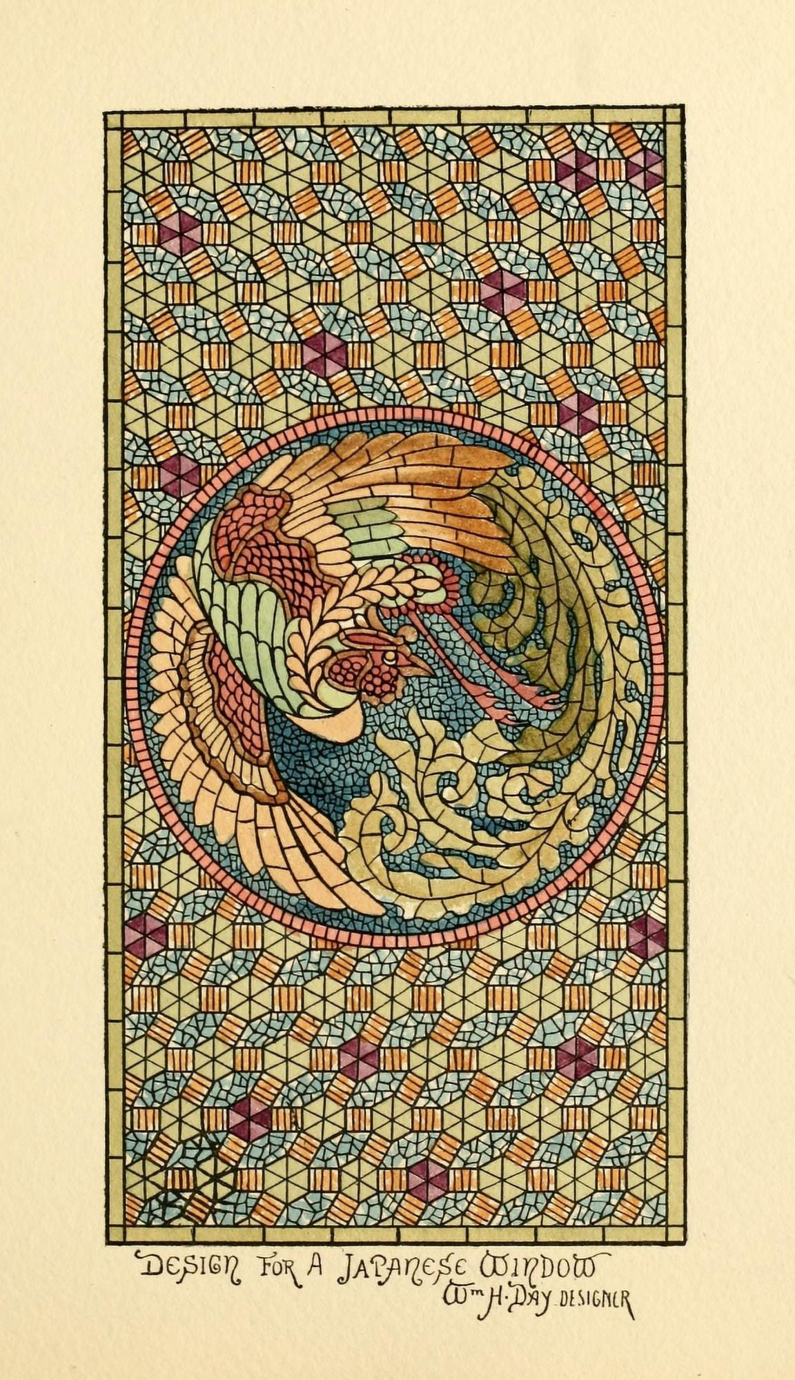 Belcher Mosaic Glass 1886 11 Canvas Art - Wm H Day (24 x 36)