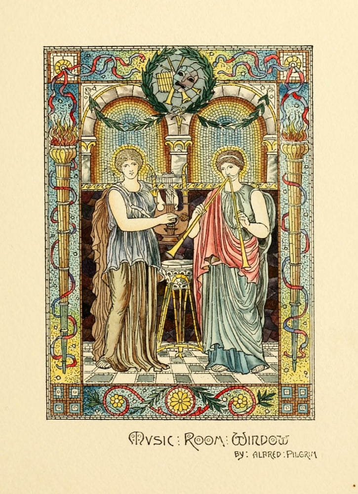 Belcher Mosaic Glass 1886 13 Canvas Art - Alfred Pilgrim (18 x 24)