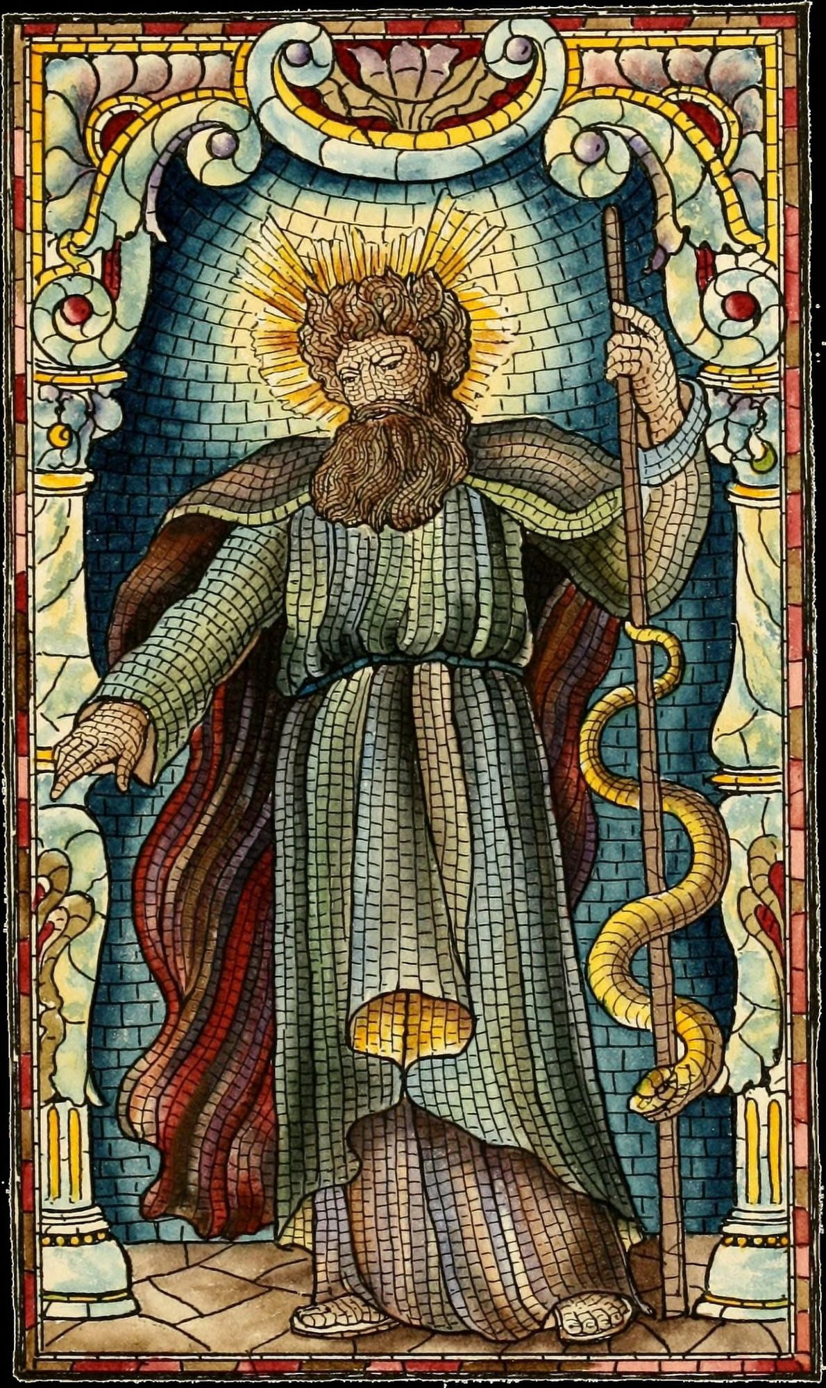 Belcher Mosaic Glass 1886 15 Canvas Art - Alfred Pilgrim (24 x 36)