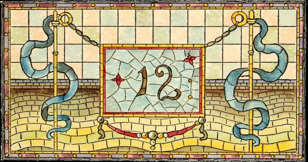 Belcher Mosaic Glass 1886 4 Canvas Art - Alfred Pilgrim (18 x 24)