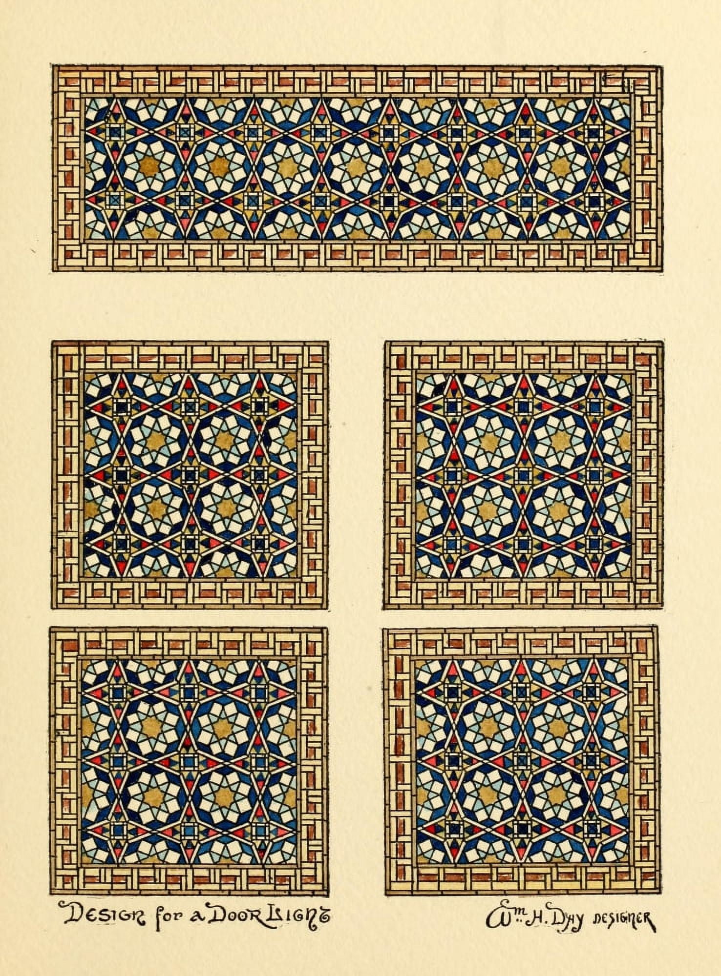 Belcher Mosaic Glass 1886 4 Canvas Art - Wm H Day (24 x 36)