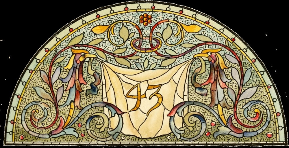 Belcher Mosaic Glass 1886 5 Canvas Art - Alfred Pilgrim (18 x 24)