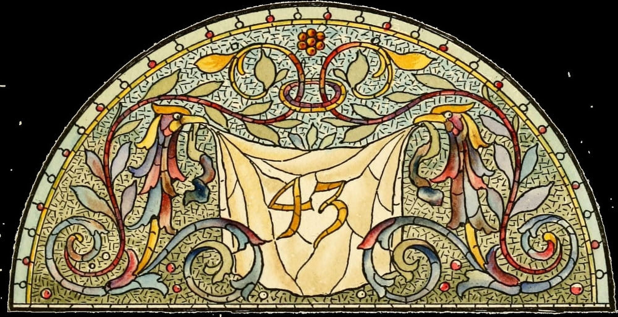 Belcher Mosaic Glass 1886 5 Canvas Art - Alfred Pilgrim (24 x 36)