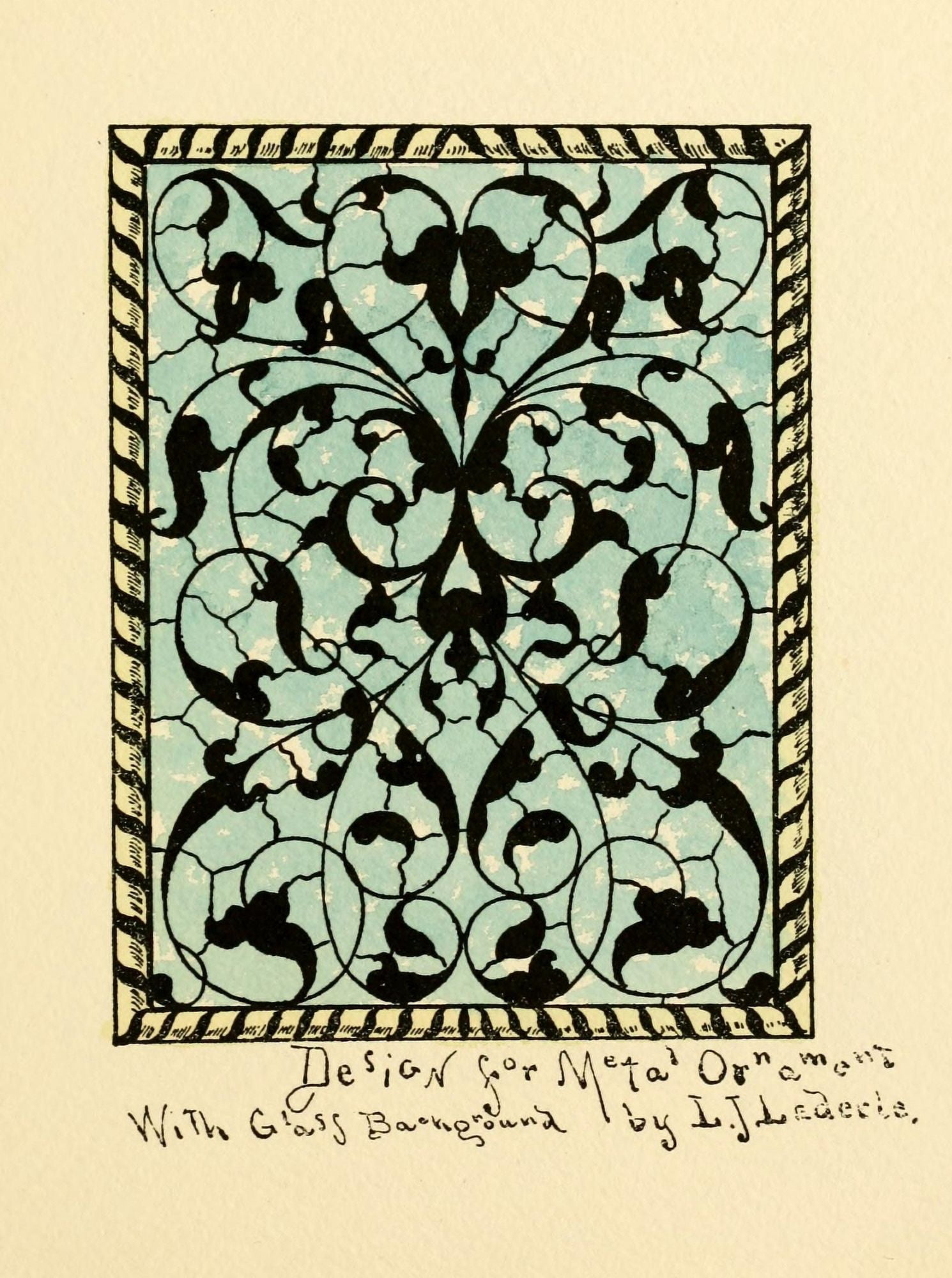 Belcher Mosaic Glass 1886 5 Canvas Art - LJ Lederle (18 x 24)