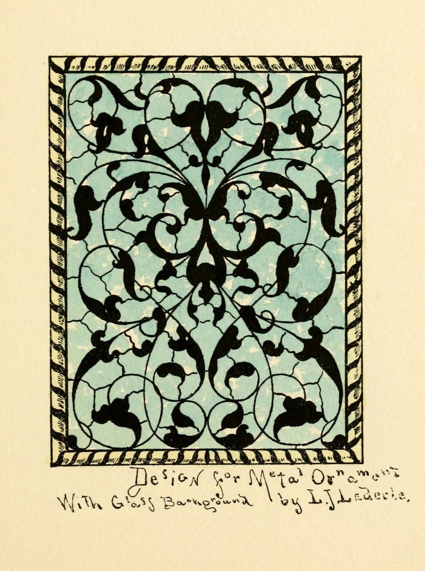 Belcher Mosaic Glass 1886 5 Canvas Art - LJ Lederle (24 x 36)