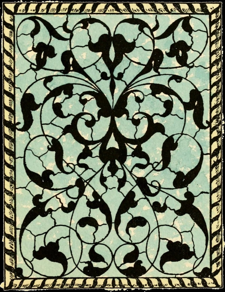 Belcher Mosaic Glass 1886 5 Canvas Art - LJ Lederle (24 x 36)