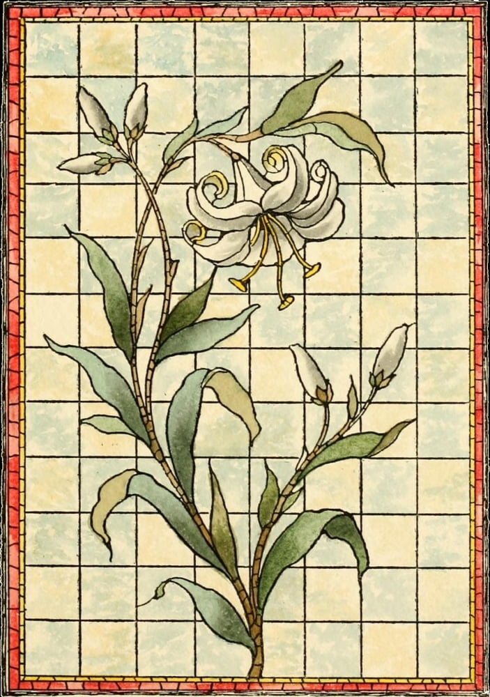 Belcher Mosaic Glass 1886 6 Canvas Art - Alfred Pilgrim (24 x 36)