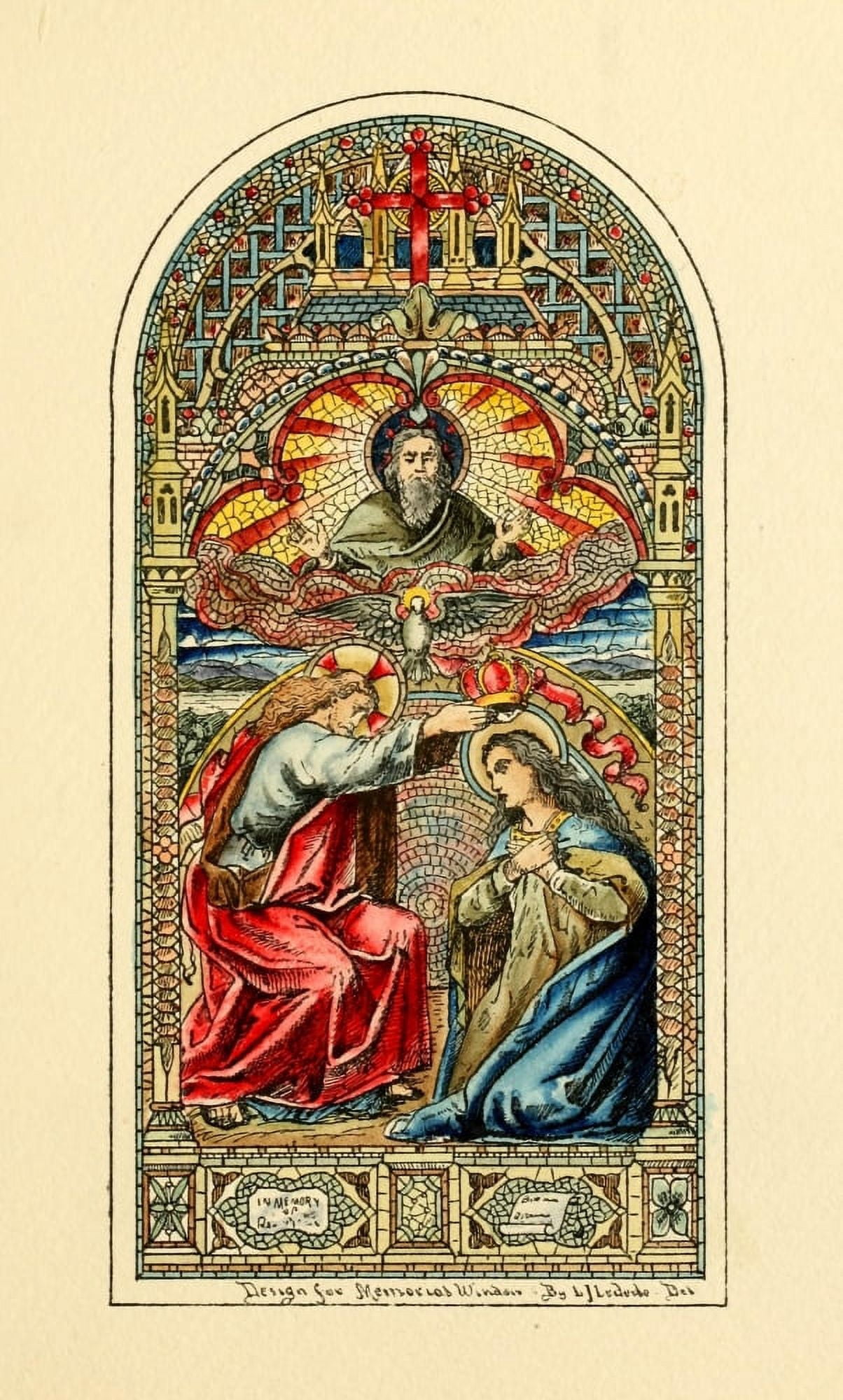 Belcher Mosaic Glass 1886 6 Canvas Art - LJ Lederle (18 x 24)