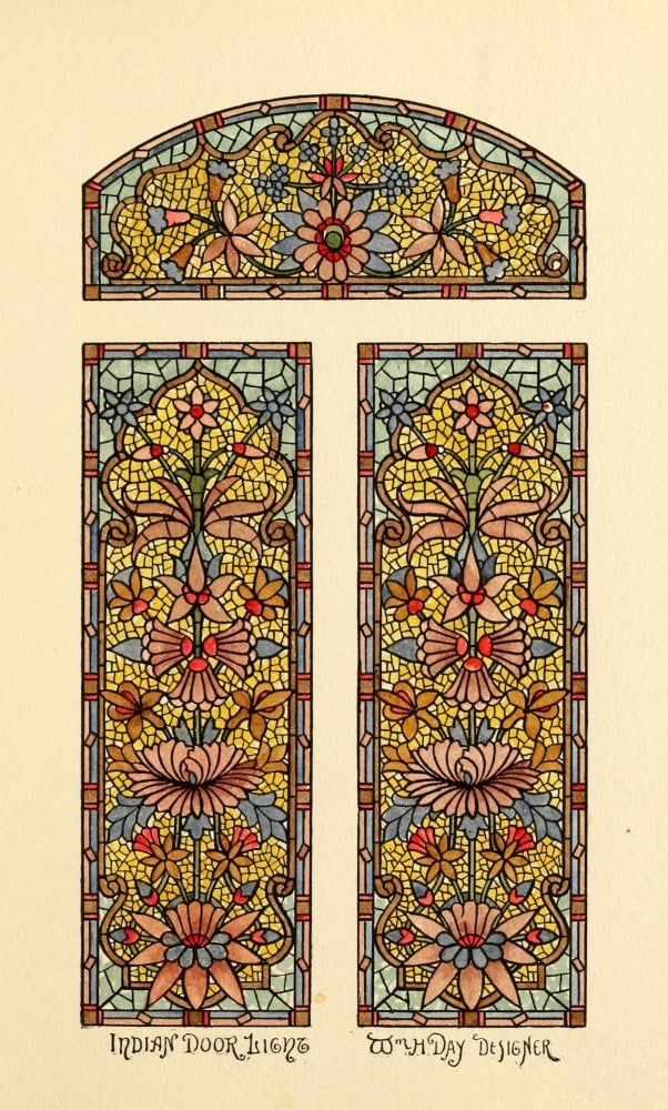 Belcher Mosaic Glass 1886 6 Canvas Art - Wm H Day (18 x 24)