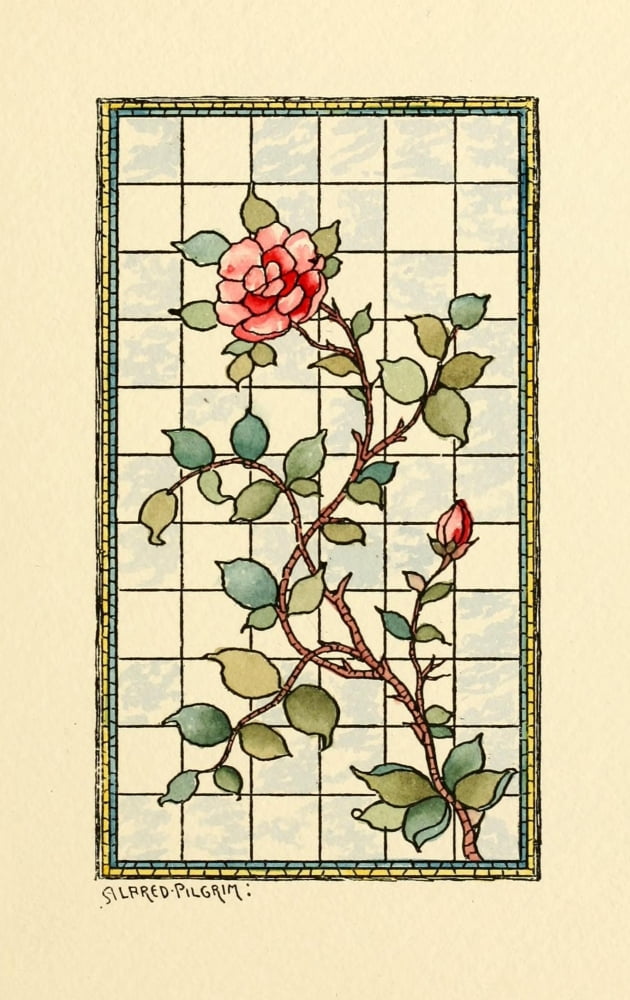 Belcher Mosaic Glass 1886 7 Canvas Art - Alfred Pilgrim (18 x 24)