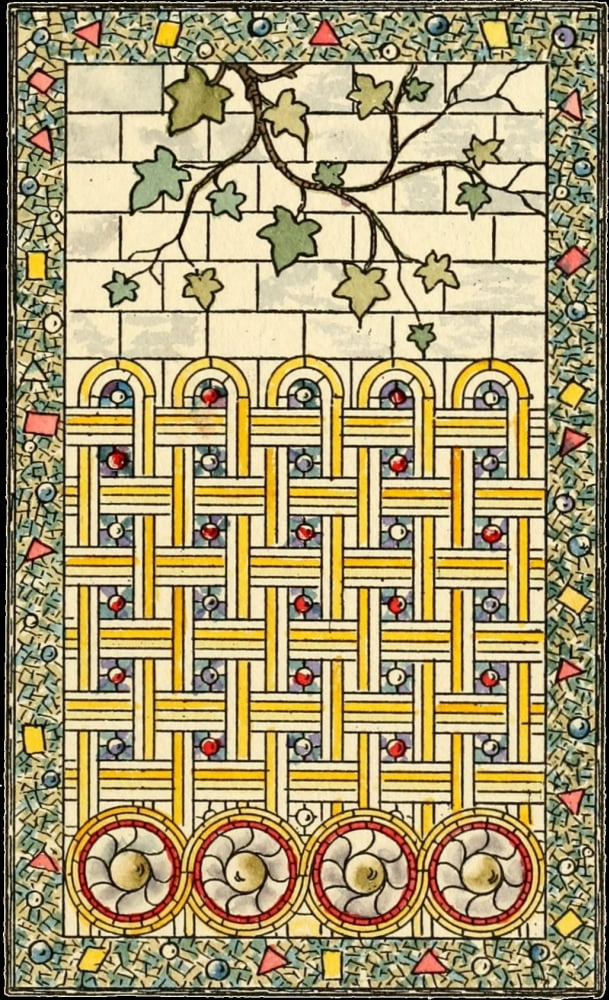 Belcher Mosaic Glass 1886 8 Canvas Art - Alfred Pilgrim (18 x 24)
