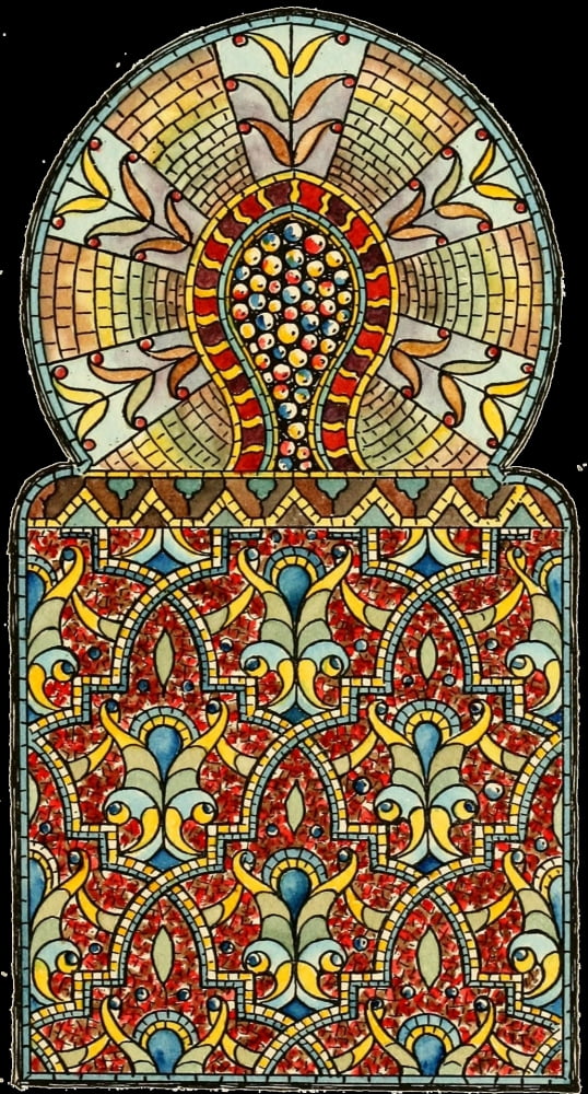 Belcher Mosaic Glass 1886 9 Canvas Art - Alfred Pilgrim (18 x 24)
