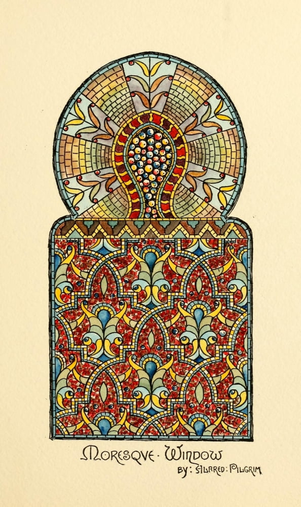 Belcher Mosaic Glass 1886 9 Canvas Art - Alfred Pilgrim (18 x 24)