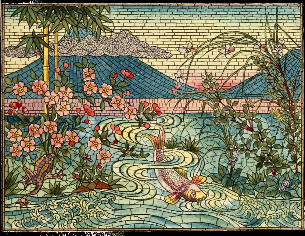 Belcher Mosaic Glass 1886 9 Canvas Art - Wm H Day (24 x 36)