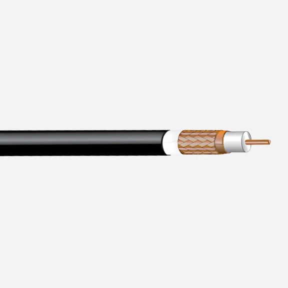 West Penn Wire AQC815J RG59/U CCTV Coaxial Cable 1000ft 20AWG Solid Copper Aquaseal 75 Ohm UL Listed UV Resistant  AQC815J