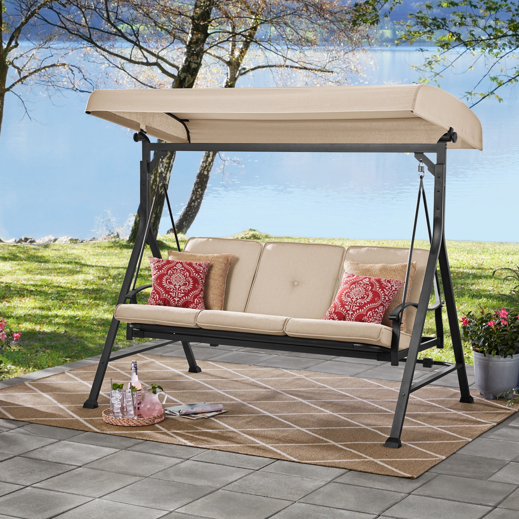 Belden park 3 person on sale daybed swing