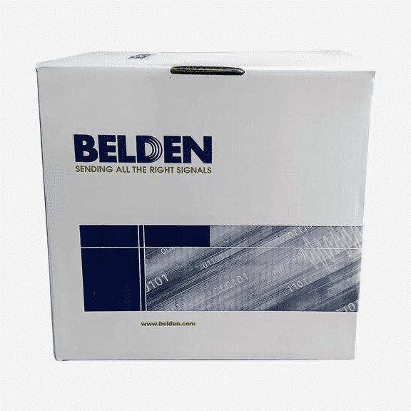 Belden RG6 Plenum 18AWG Solid Copper Duofoil Coax Cable 1000ft BlackCMP