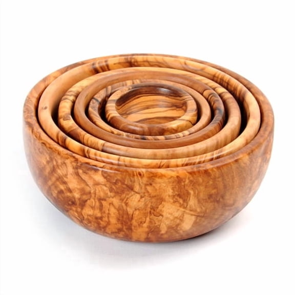 Beldi Nest Hand Carved 6 Piece Nesting Bowl Set