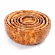 Beldi Nest Hand Carved 6 Piece Nesting Bowl Set
