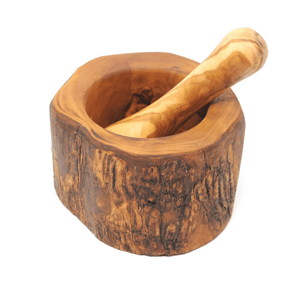 Beldi Nest Olive Wood Mortar and Pestle Set