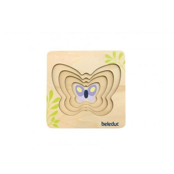 Beleduc - Layer Puzzle - Butterfly