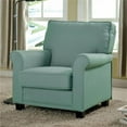 thumbnail image 1 of Belem Transitional Accent Chair with Blue Flax Fabric, 1 of 1