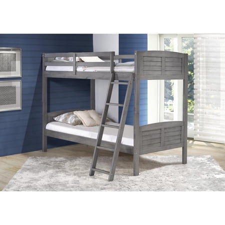 Belen Kox Twin/Twin Louver Bunk Bed, Drawers Or Trundle Not Included