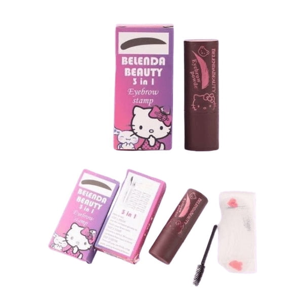 Belenda Beauty x Hello Kitty 3-Piece Eyebrow Stamp Set (Black)