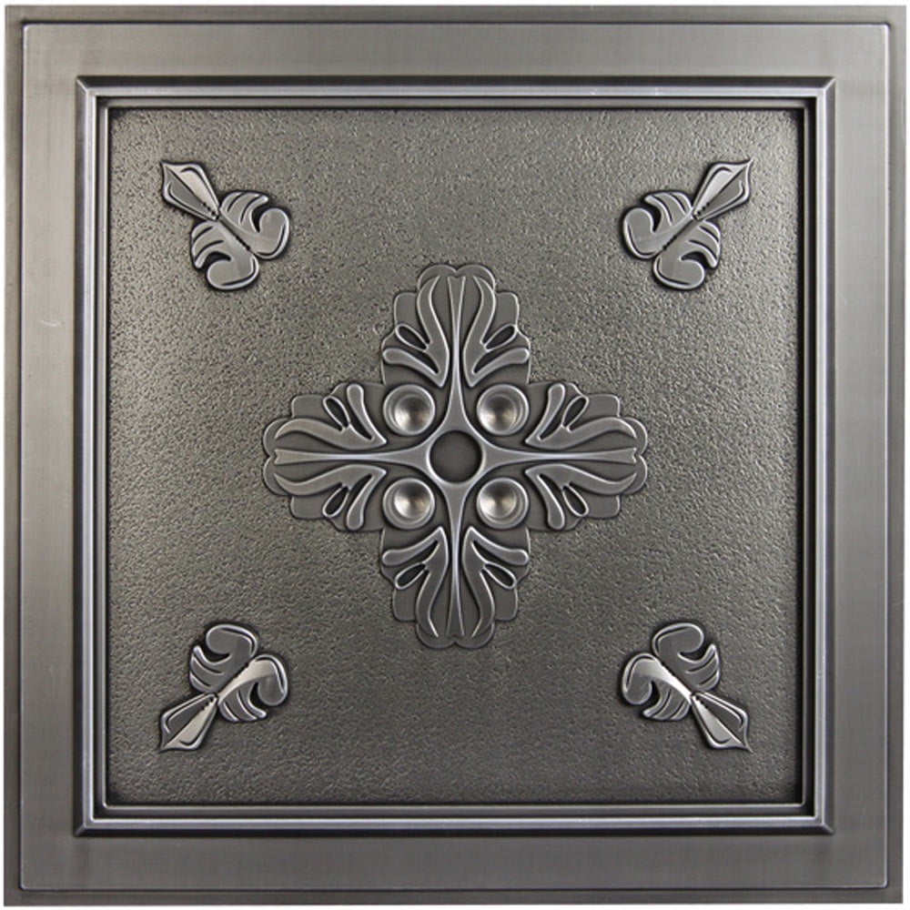 Belfast 2 ft. x 2 ft. Drop-in or Glue-Up Vinyl Ceiling Tile in Antique ...