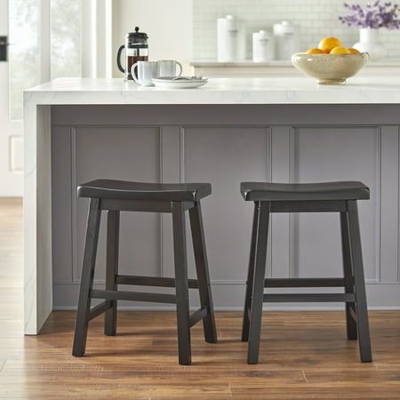 Belfast Saddle 24" Stools, Set of 2, Multiple Colors price history and forecast - Target Marketing Systems 20324BLKPR