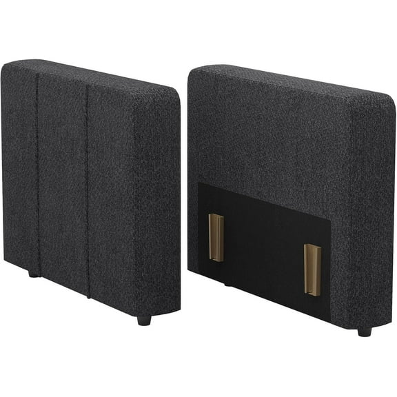 Belffin Side Armrest for Modular Sectional Sofa, Armrest Module for Sectional Sleeper Sofa Bed Dark Grey