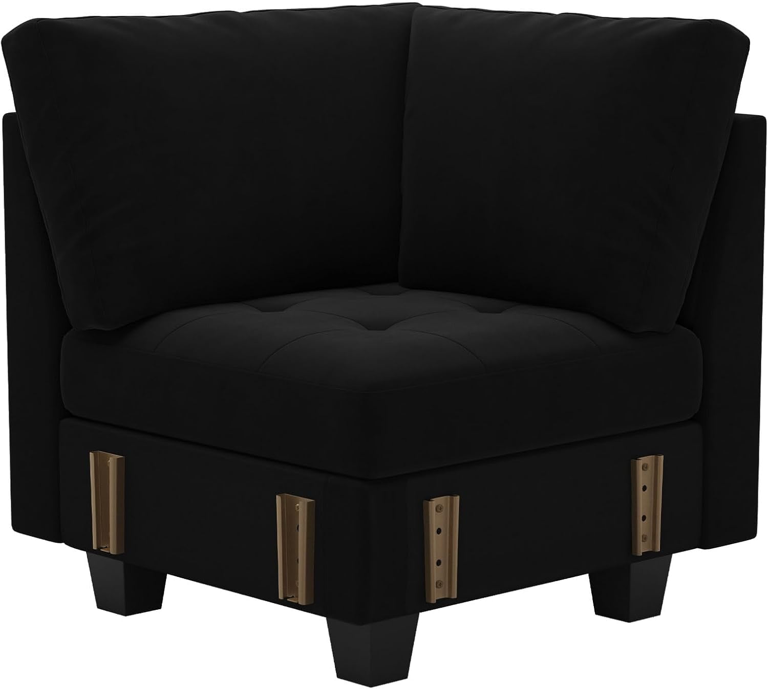 Belffin Velvet Corner Seat Module for Modular Sectional Sofa Couch