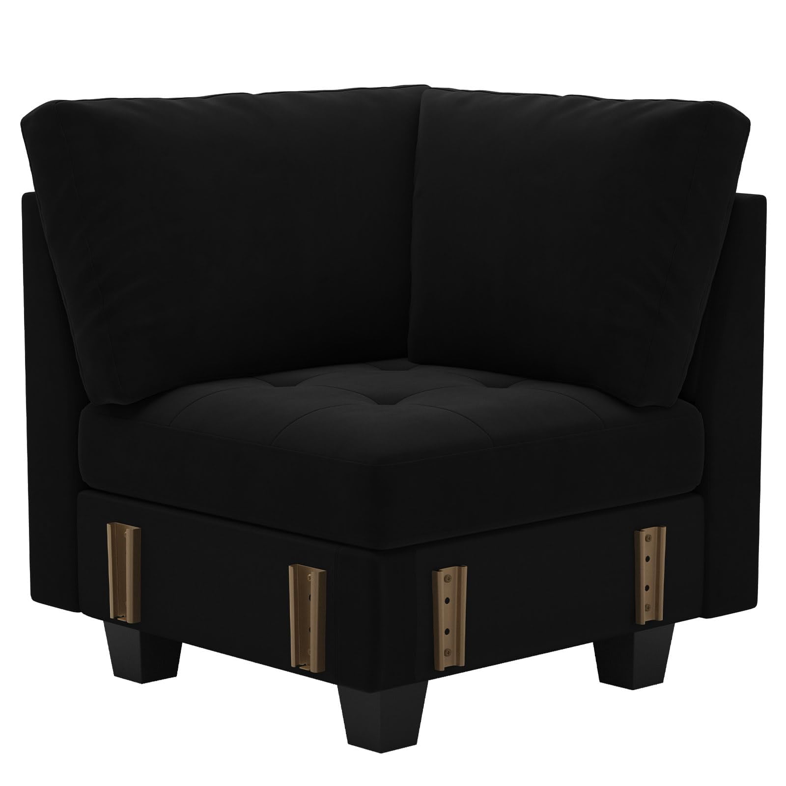 Belffin Velvet Corner Seat Module for Modular Sectional Sofa Couch ...