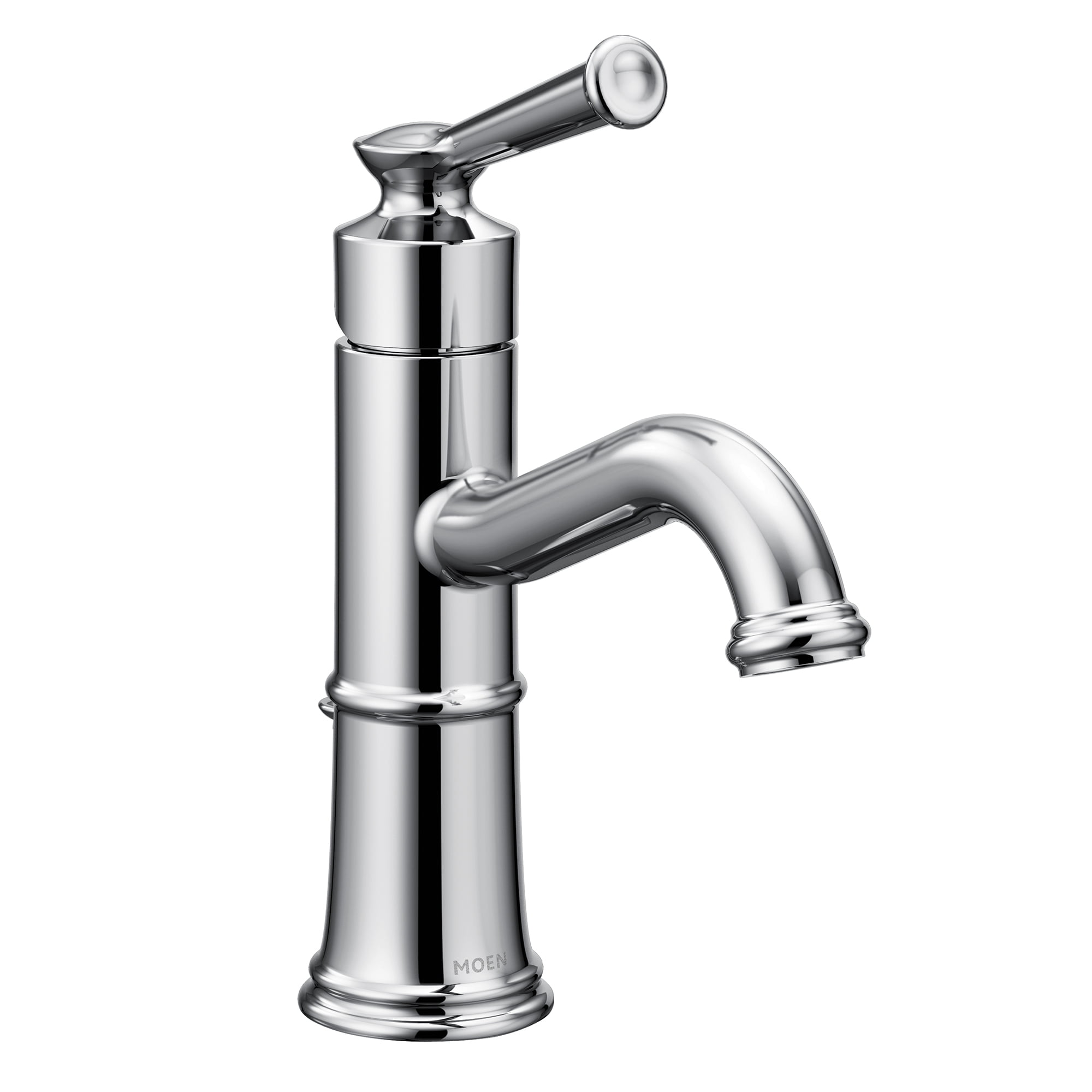 Polished Nickel Traditional Single Hole Chrome Bathroom Faucet