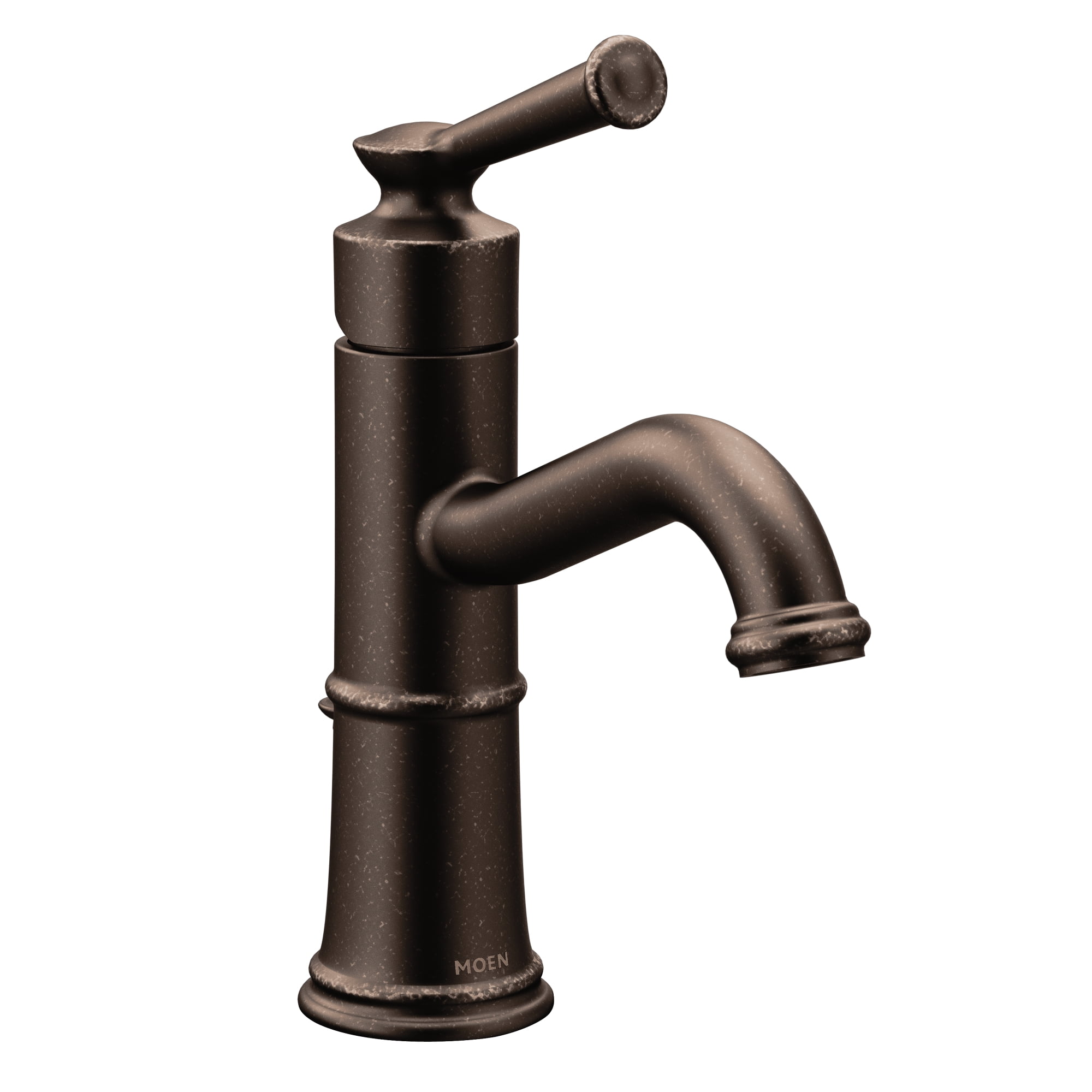 Oil Rubbed Bronze Single Hole Bathroom Faucet with Drain Assembly