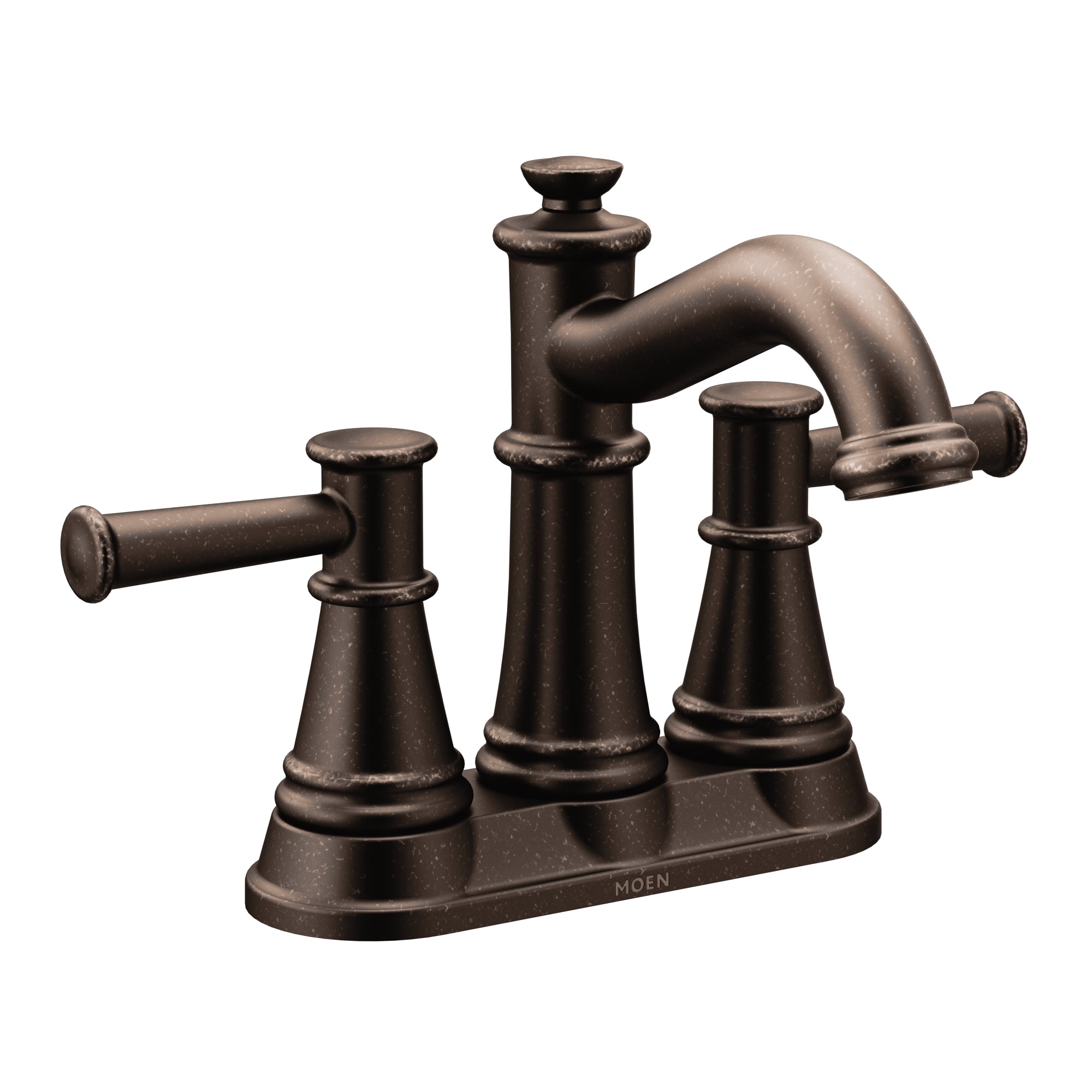 Elegant Belfield Polished Nickel Two-Handle Centerset Bathroom Faucet