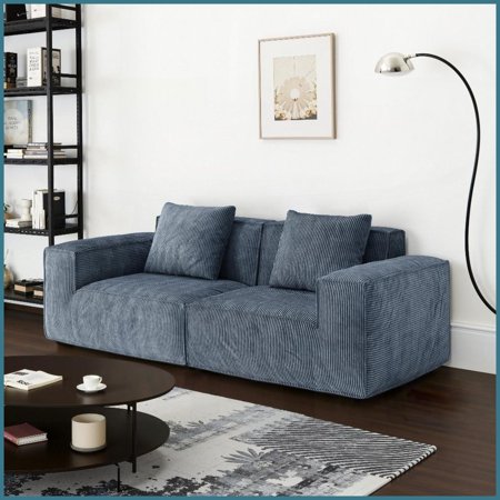 Belfin Modular Chenille Sectional Sofa - Convertible Tofu Block for Living Room & Bedroom, Washable Fabric & Wide Sitting Depth