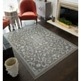 thumbnail image 1 of Belfort BM20D Vines Grey scroll Transitional Light Gray Area Rug, 2'6"x8', 1 of 5
