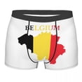 thumbnail image 1 of Belgian Belgium Flag Map Underwear Men Breathbale Boxer Briefs Shorts Panties Soft Underpants For Male, 1 of 6